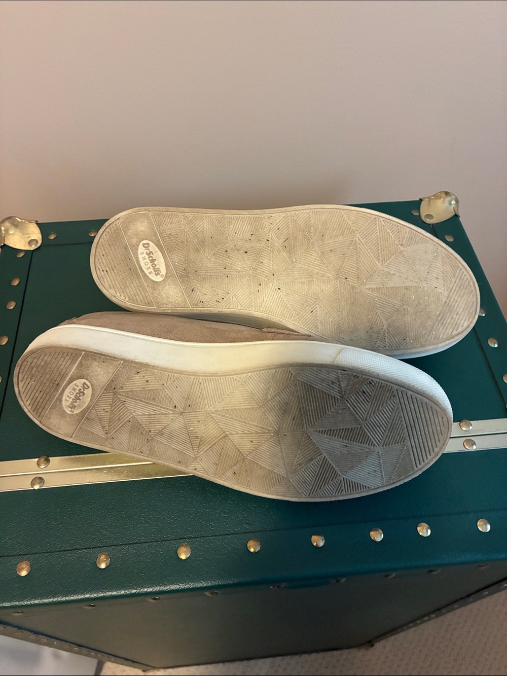 Dr. Scholl's Taupe Suede Slip-On Loafers for Women - Picture 4 of 4